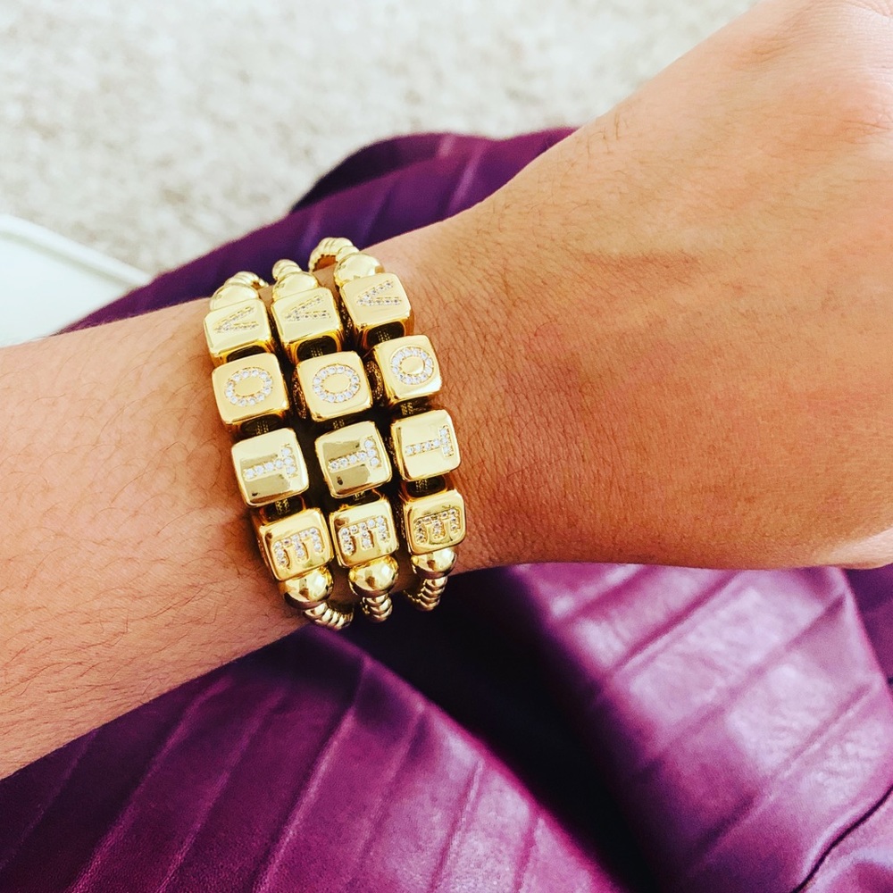Tamra&Paityn Vote Necklace and Bead Bracelet
